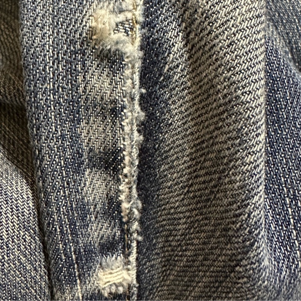 7 For All Mankind Women’s Medium Wash Low Rise Wide Leg Jeans Size 27” - Picture 8 of 9